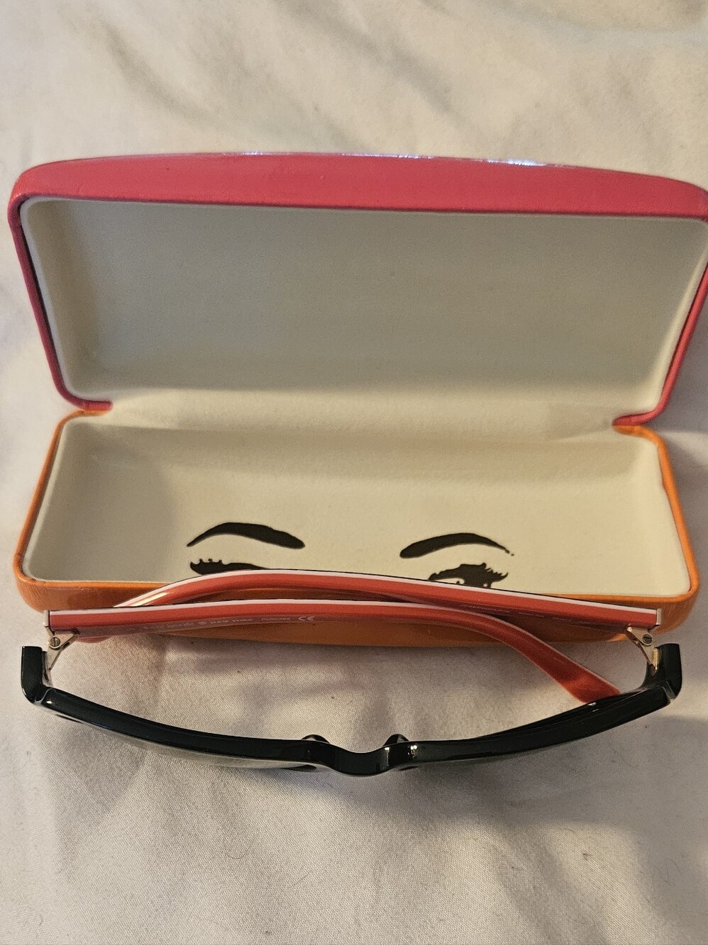 Kate Spade Sunglasses Josephina/P/S X09P RA Black/Flower 58mm With Leather Case - Picture 2 of 6